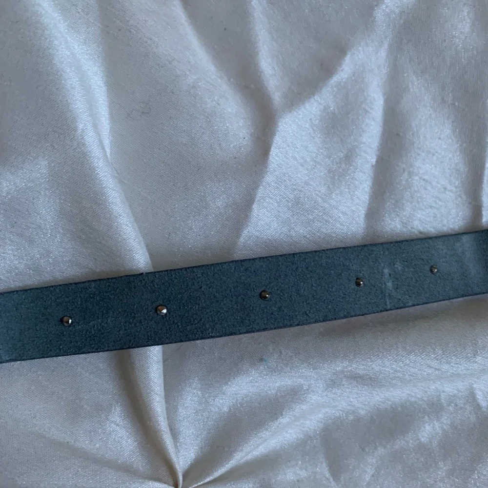 Anne Klein Gray Leather Belt sz S